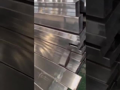 Tubulação retangular de aço inoxidável